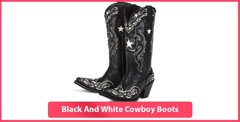 Black And White Cowboy Boots