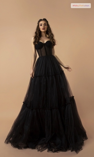 Black Corset Prom Night Dress