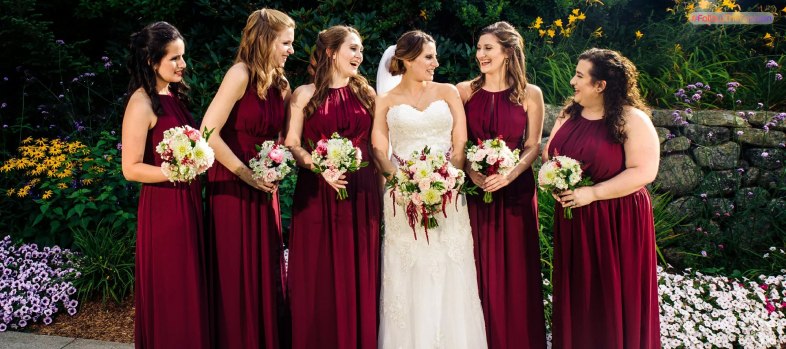 burgundy bridesmaid dresses