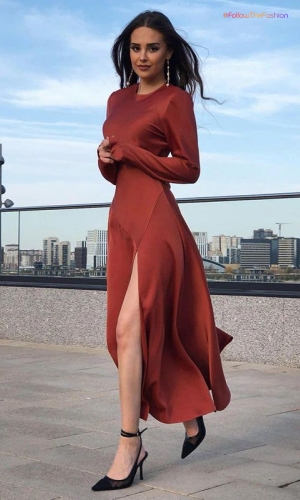 Casual Slit Dress 1