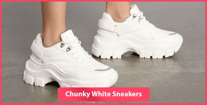 Chunky White Sneakers