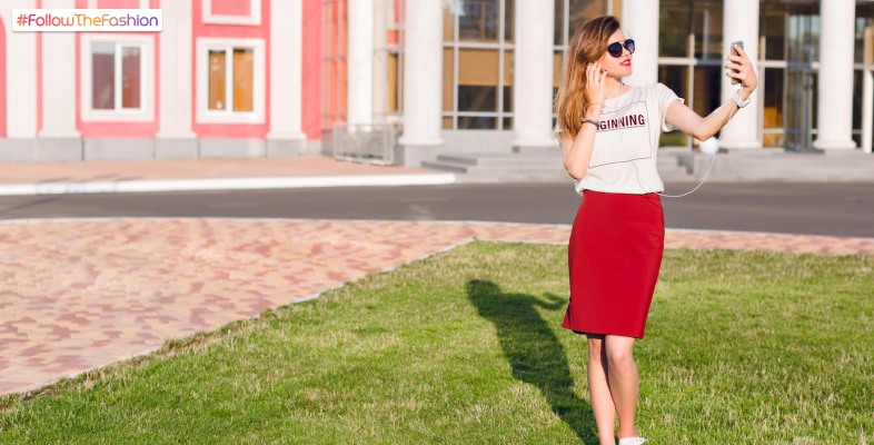 Dark Red Skirts