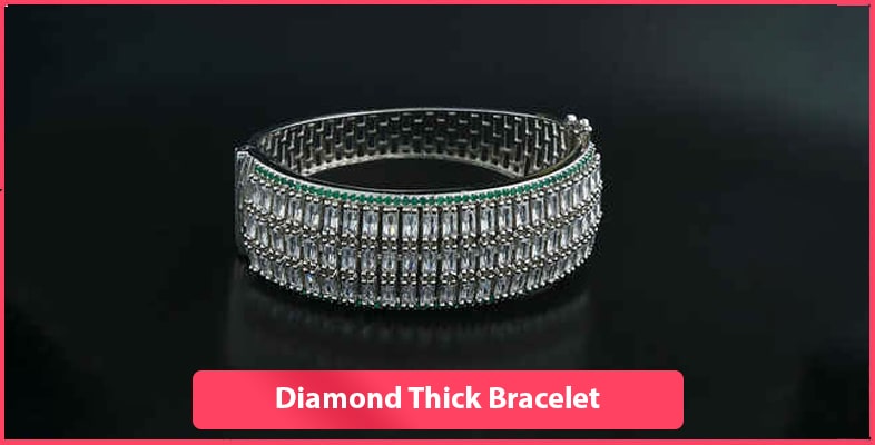 Diamond Thick Bracelet