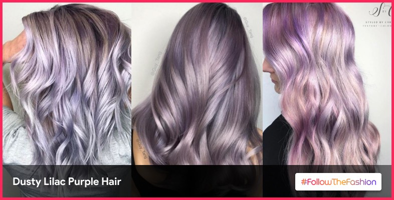 Dusty Lilac Purple Hair