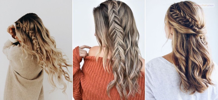 Fishtail Braid & Curls