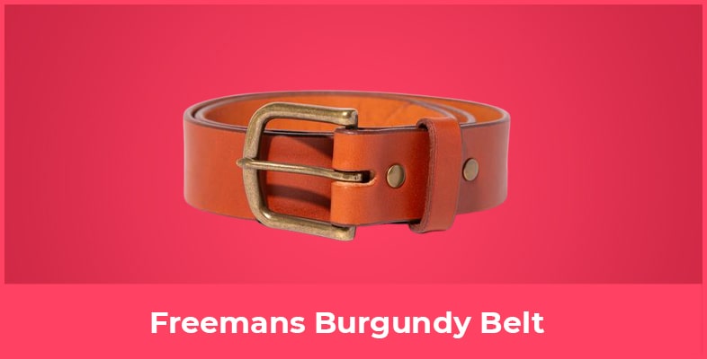 Freemans Burgundy Belt