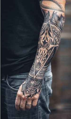 Geometric Forearm Tattoo