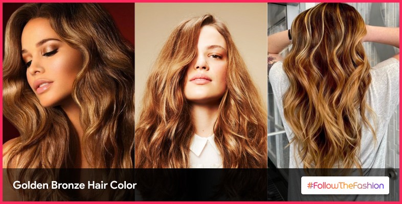 Golden Bronze Hair Color