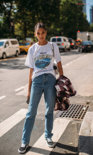 Jeans And A Graphic T-Shirt  