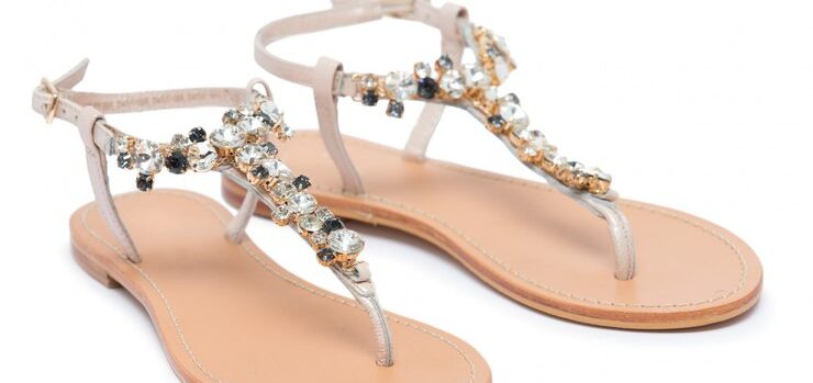 Jeweled Flat Sandals