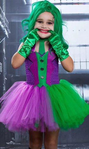 Joker Costume For A Small Girl