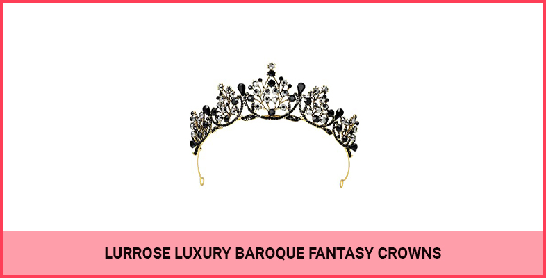 Lurrose Luxury Baroque Fantasy Crowns