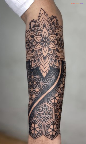 Mandala Forearm Tattoo