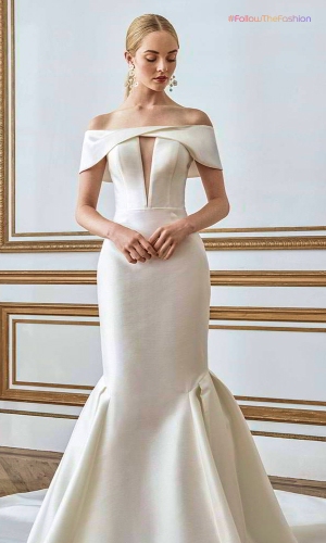 Minimalist Mermaid Wedding Dress 2