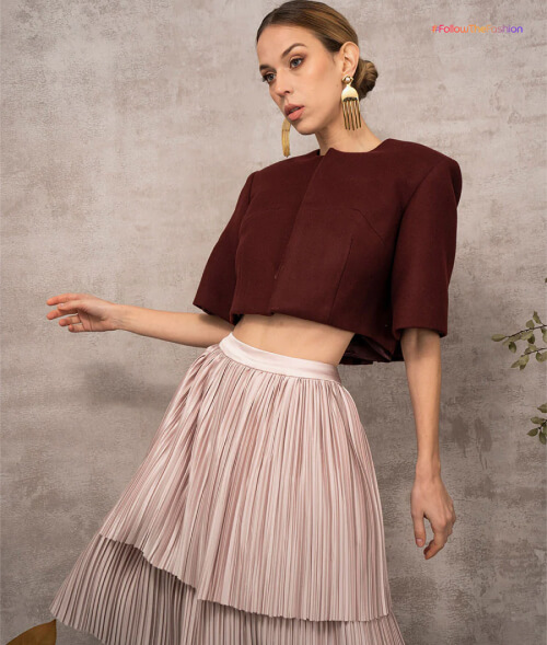 Mushroom Pleat Skirts