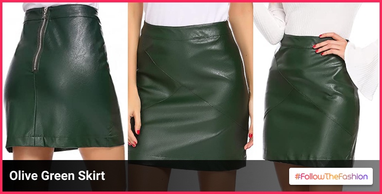 Olive Green Skirt