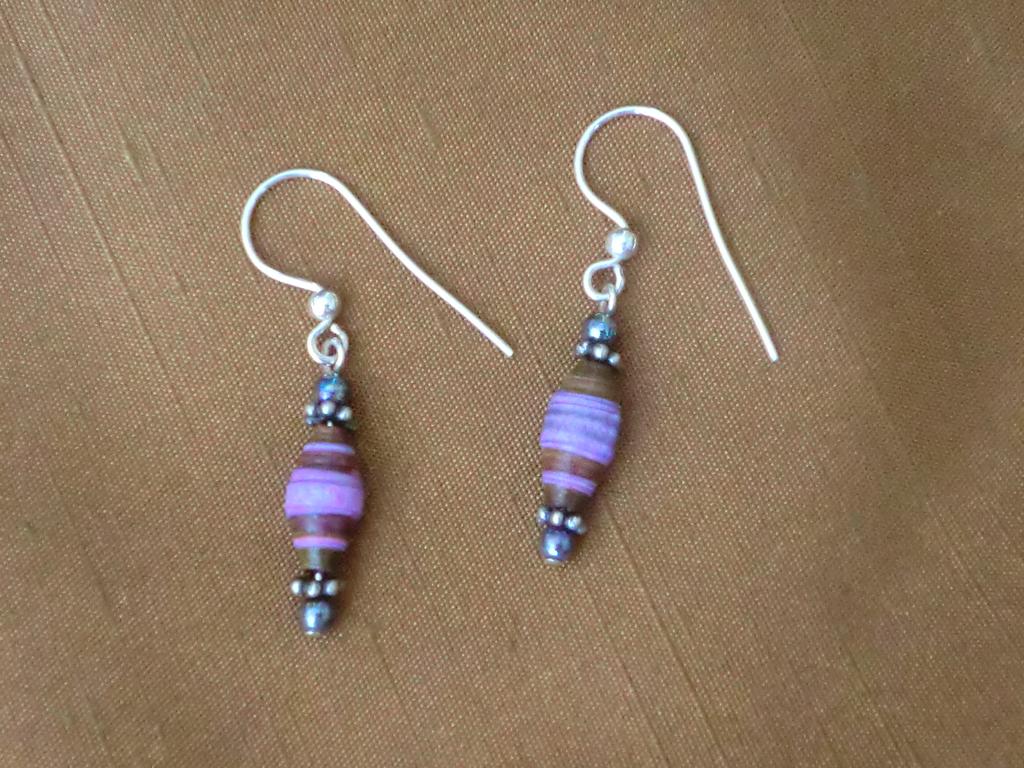 Paper Bead Earrings