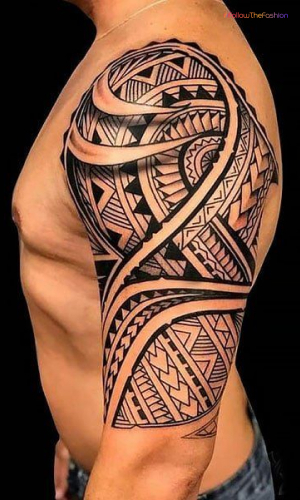 Polynesian Tattoo On The Shoulder