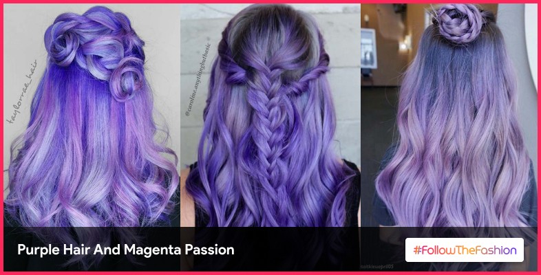 Purple Hair And Magenta Passion