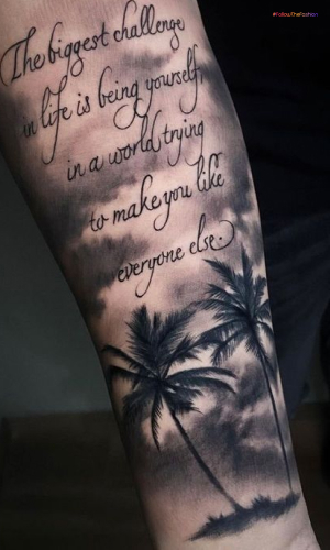 Quoted Forearm Tattoos