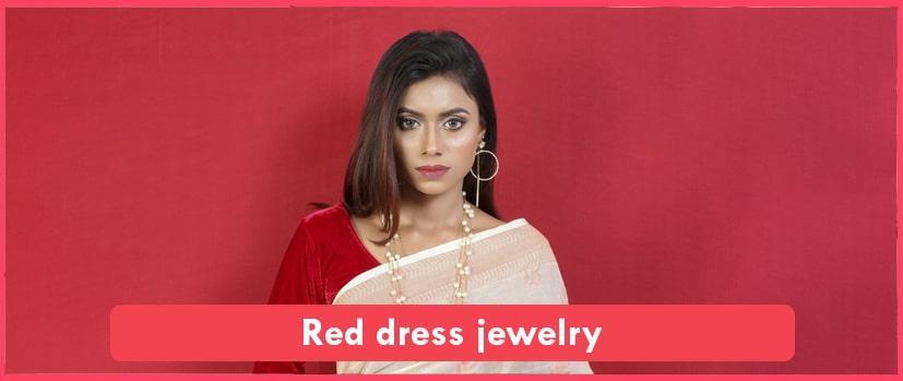 Red dress jewelry