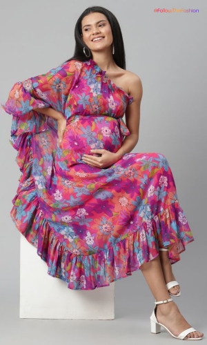 Ruffled Maternity Dresses