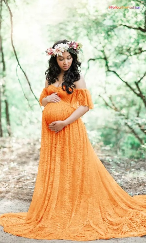 Ruffled Maternity Dresses