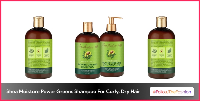 Shea Moisture Power Greens Shampoo For Curly, Dry Hair