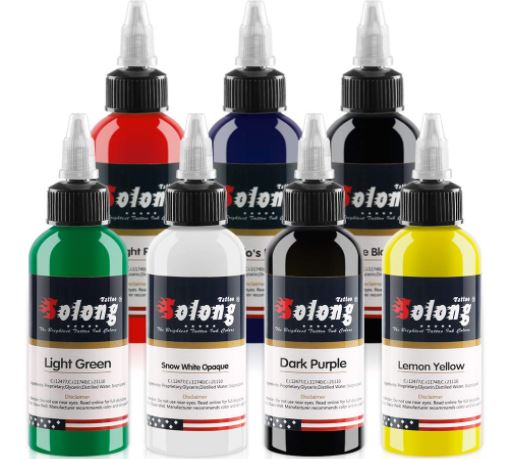 Solong Tattoo Ink Professional Tattoo Ink Set:-image