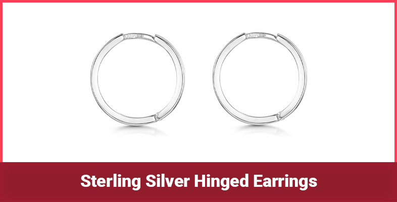 Sterling Silver Hinged Earrings