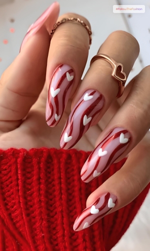 valentines nails