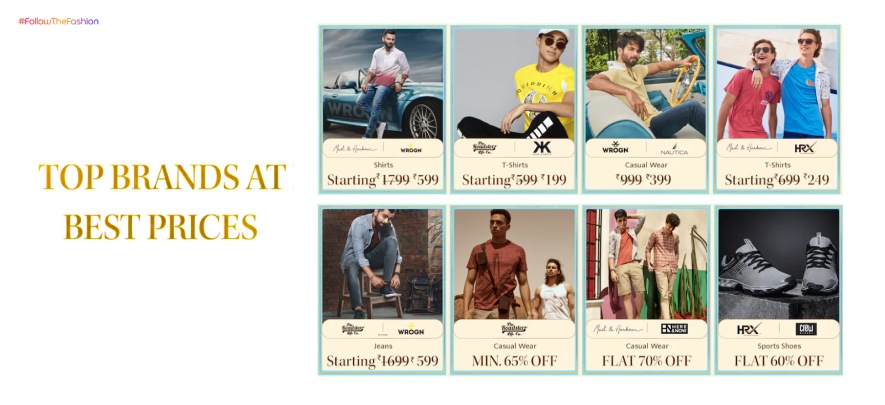 Top Brands On Discounts In BFF Of Myntra