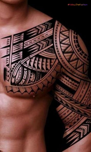 Tribal Tattoo On The Shoulder