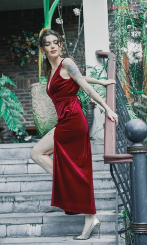 velvet dresses for women