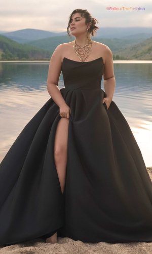 Vintage-Inspired Corset Black Gown 2