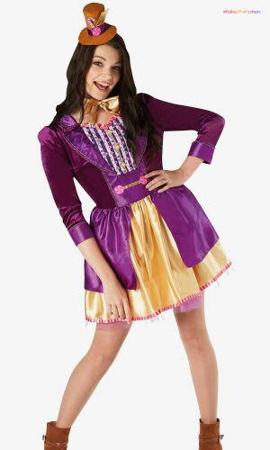 Wear A Purple Mini Dress For The Willy Wonka Look