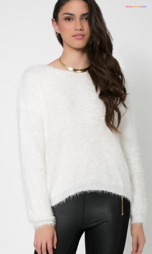 White Fur Cardigan  