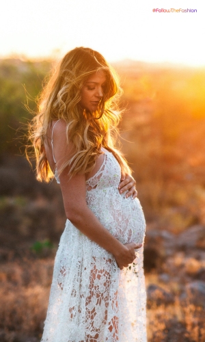 White Maternity Dresses 