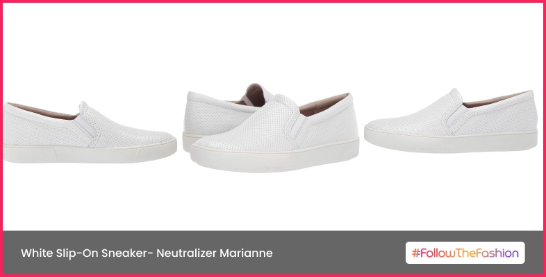 White Slip-On Sneaker- Neutralizer Marianne