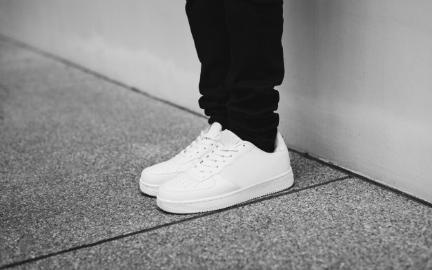 White sneakers