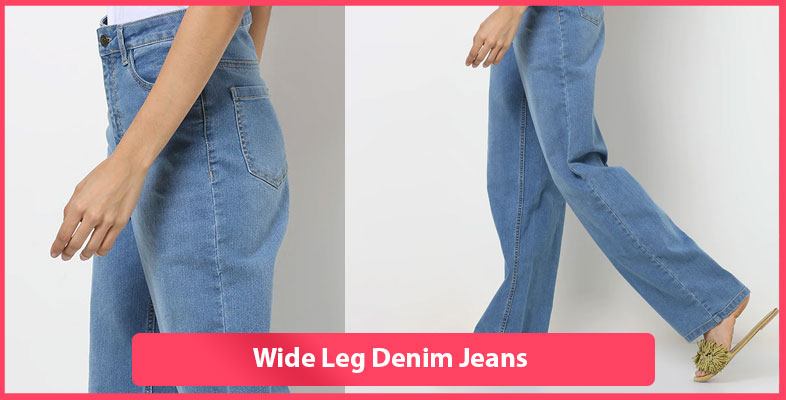 Wide Leg Denim Jeans