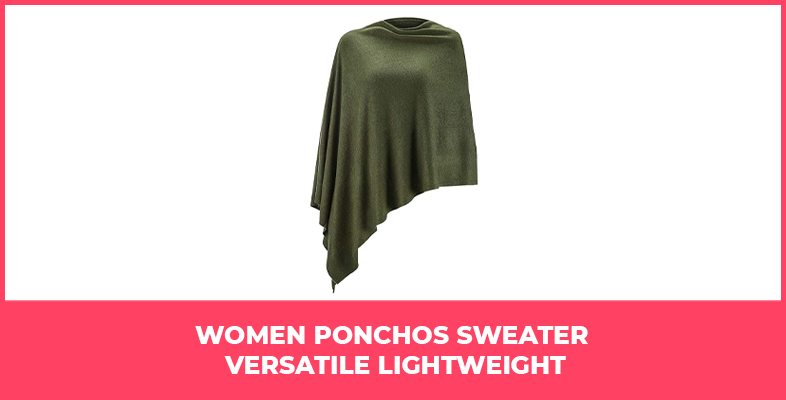 Women Ponchos Sweater Versatile Lightweight