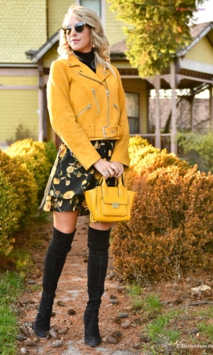 Yellow Jacket Dress