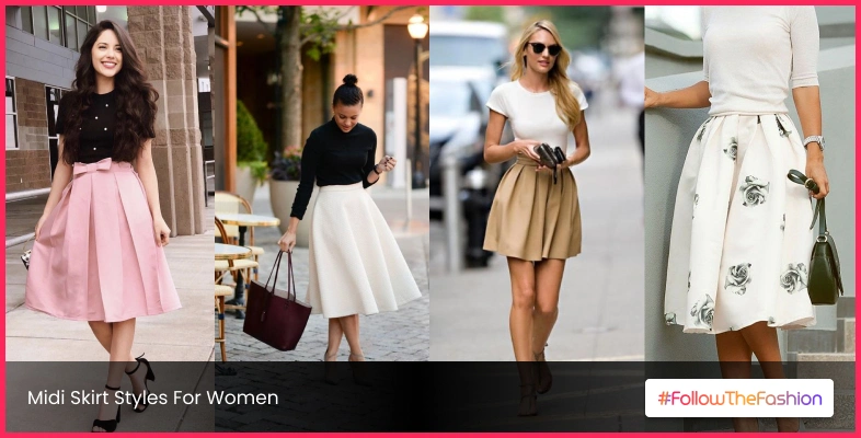 Trendy Midi Skirt Styles For Women